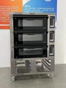 Wholesale rocking board: Yasur 9 Tray Bakery Deck Oven Electric 300c 40x60 3 Deck Bakery Oven