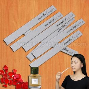 Wholesale promotion counter: Custom Print Perfume Absorbent Paper Perfume Test Strip Fragrance Test Paper with Logo