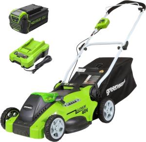 Wholesale Agricultural & Gardening Tools: Greenworks 40V 16 Cordless (Push) Lawn Mower (75+ Compatible Tools), 4.0Ah Battery and Charger Inclu