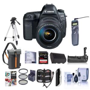 Wholesale video display: Canon EOS 5D Mark IV DSLR with 24-105mm USM Lens with Premium Accessory Bundle