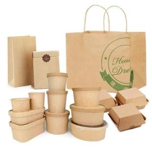 Wholesale paper crafts: Food Grade Biodegradable Bulk Craft Bags Paper Bag Jumbo for Restaurant