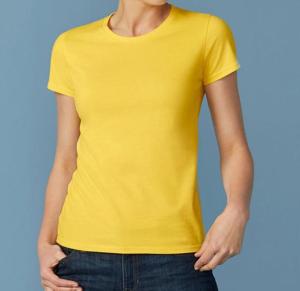 Wholesale cotton casual shirts: Womens Round Neck T-Shirt