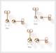 14K Gold Filled Ball Post Earrings by PRETTICA KOREA (8455-01-EA)