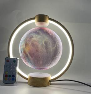 Wholesale 6inches speaker: New Metal Frame Magnetic Levitation Starry Moon Lamp Light with Bluetooth Speaker