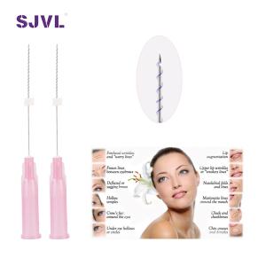 Wholesale hydrogell injections: 29g 38mm Pdo Screw Thread Lift Mono Screw for Facelift