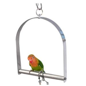 Wholesale small toys: Stainless Steel Parrot Swings