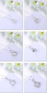 Wholesale jewelry necklace: Female Elegant Rose Gold Necklaces, 925 Sterling Silver Jewelry