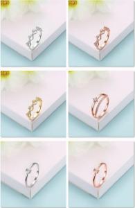 Wholesale valentine necklace: Perfect Cut Engagement Rings Silver Color Jewelry Zircon Eternity Ring