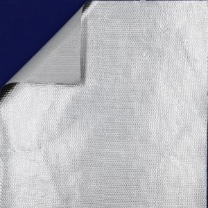 Wholesale fabric: 7micron 15micron 18micron Aluminium Foil Laminate On Fiberglass Fabric 75gsm 85gsm 100gsm