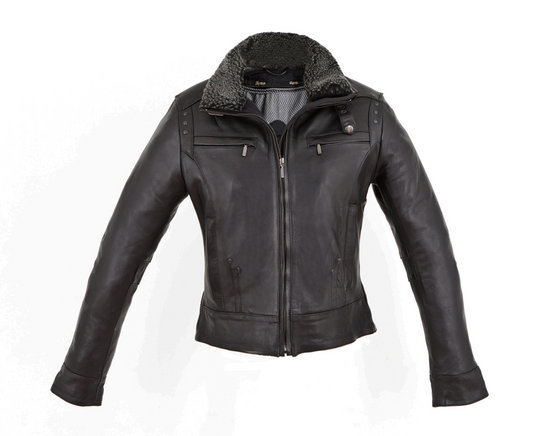 Girls Leather Bomber Jacket