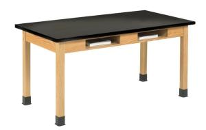 Wholesale wood leg table: Phenolic Resin Laminate Top Science Lab Table