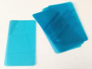 Wholesale pvc film tape: High Transparent Easy Tear Blue PET Protective Film for Mobile Phone Screen Die Cutting