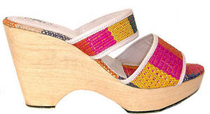 wooden wedge clogs