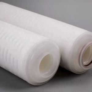 Wholesale o ring material: Replacement 0.1 Micron Absolute PTFE Pleated Filter Cartridge for Gas Filtration