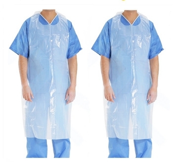 Disposable Heavy Weight Poly Customized Plastic Apron with Sleeve