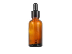 Wholesale herbal oil: Amber Glass Dropper Bottle