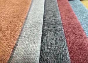 Wholesale Textiles & Leather Products: 260gsm Upholstery Sofa Fabric , Home Textile Plain Woven Linen Fabric
