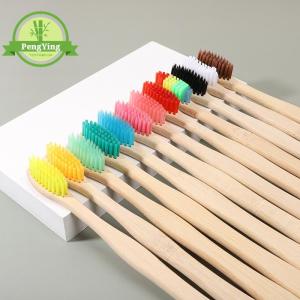 Wholesale eco friendly plastic waste bin: ECO Colored Natural Bamboo Toothbrush