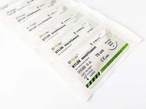 Wholesale surgical tape: Medical Non-absorbable Sterile Surgical Nylon Monofilament Suture with Needle