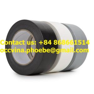 Wholesale silver: Cloth Tape/Fabric Tape/Duct Tape/ Gaffer Tape with Natural Rubber Adhesives