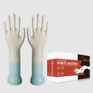 Wholesale pvc vinyl: Cheap Plastic Food Grade Pidegree Clear PVC Blue Gloves Vinyl Latex Free
