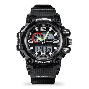 Wholesale wholesale watch: Pindows Wholesale Sport Watch Analog Digital Watch 628
