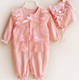 Peach Baby Girls Romper Suit