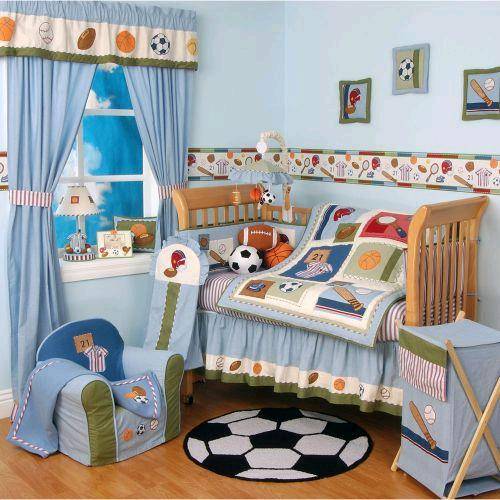 sports theme baby bedding