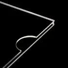 Custom Transparent Plastic Acrylic Sheet Slatwall Brochure Holders Cast Display