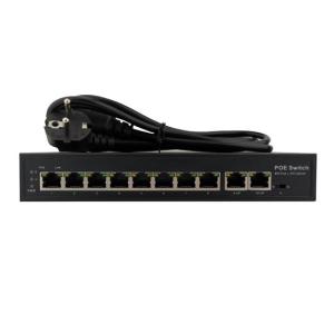 Wholesale voip phone: 2+8 Port 10/100Mbps PoE Switch IEEE802.3af/At with 100W/120W Built-in Power Supply