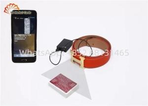 Wholesale custom design playing cards: Brown Poker Cheating Device Strong Stability 105cm Camera Belt Leather