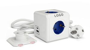 Wholesale safety products: Power Cube Extended Plug, 1USB-A, 1 USB-C, Allocacoc Powercube Rewirable USB, Steckdose, Cube Extens