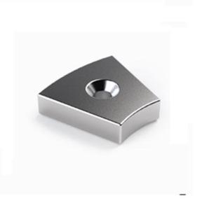 Wholesale epoxy surface plate: Neodymium Segment/Arc Magnets with Countersunk Hole