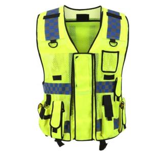 Wholesale safety vest: Visibility Rescue Training Cycling Running Safety Jackets Vests Reflective for Men