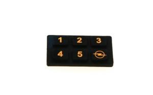 Wholesale graphic printing film: Silicone Push Button with Screen Printing