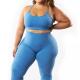 Yoga Clothes XL Plus Size Clothes 2 Pieces Tight Butt Fitness