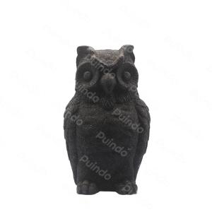 Wholesale souvenir decoration: Puindo Black Holiday Home Decoration Owl Statue H1