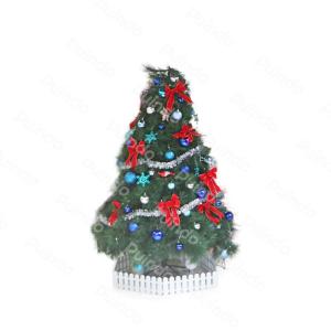 Wholesale ornaments: Puindo Green Artificial Christmas Tree with Christmas Ornaments T2