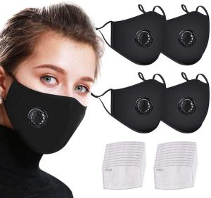 Wholesale active carbon mask: Face Mask Bandanas ...Cotton with Breathing Valve, with Activated Carbon /Filter,For Sale