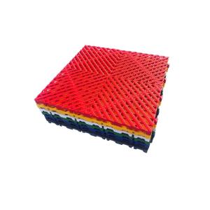 Wholesale pvc car mats: 400*400*18mm PP PVC Flooring Mats Garage Floor Tiles for Car Wash Room