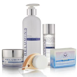 Wholesale facial softening: Authentic Relumins Advance White Face & Body Set - TA Stem Cell Premium Day Cream, Intensive Repair