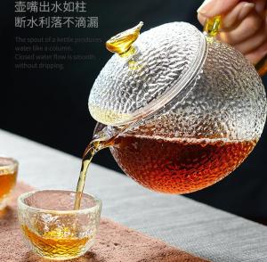 Wholesale tea strainer: Hand Made Borosilicate Glass Teapots