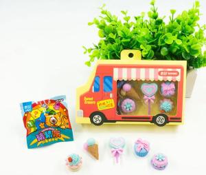 Wholesale promotional gifts for kids: Ice Cream Car Eraser Gift Box