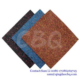 Wholesale rubber court flooring: CBQ-PL15, EN1177 Fall Height Safety Protect Children Playground Rubber Flooring