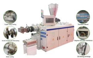 Wholesale pvc machine: Twin Conical Screw PVC Pipe Extruder Machine Production Line