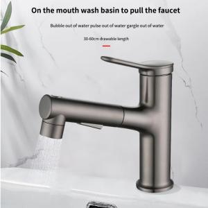 Wholesale stainless steel kitchen sink: Kitchen Faucet Hot & Cold Small Pull-out Spout Stainless Steel Dish Sink Faucet
