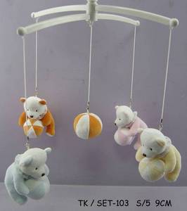 Wholesale crib: Baby Crib Mobile-Teddy Bears (TK/SET103)