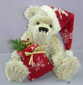 Wholesale Plastic Toys: Stuffed Toy - Fashionable Plush Cream Bear for Christmas