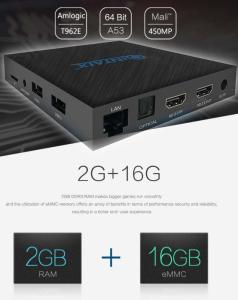 Wholesale amlogic quad core tv: 4K Quad Core Amlogic T962E QINTAIX Q96 Android 7.1 Quad Core TV Box HDMI Input & Output Support RTC