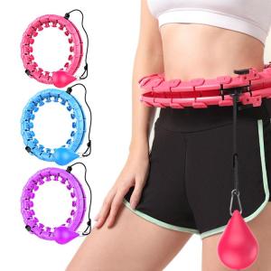 Wholesale Fitness & Body Building: Hot Sale Non-slip Detachable Hula Ring Smart Massage Waist Hula Circle Hoop with Weight Ball
